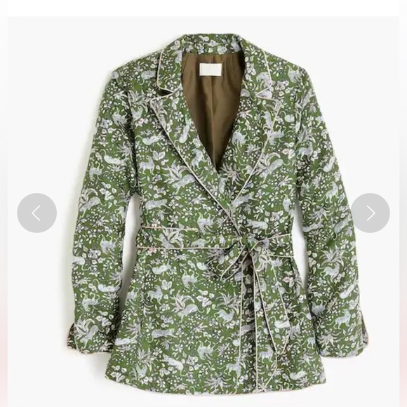 J. Crew Jackets & Blazers - NWT J Crew Collection Silk Blazer Top. Size Medium. Jungle Cat Print.